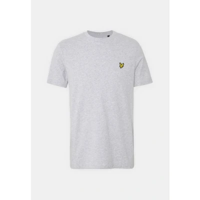 Image of Lyle &amp; Scott Plain Basic Tshirt, Men&#039;s, Size: Large, Light grey marl