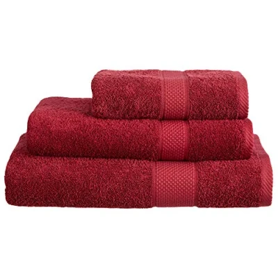 Image of Linens Limited Turkish Cotton Face Cloth for Washing Face, Great as Towel, Guest and More, Soft Luxurious, Reusable, Super Absorbent, Machine Washable (Burgundy)