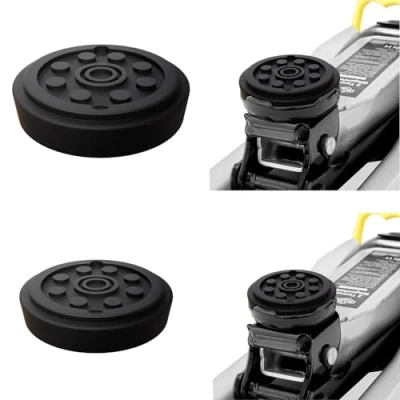 Image of DEUBA® 2x Car Jack Rubber Pad Universal + XL Small Non Slip For Common Models Trolley Lift Workshop Garage Tire Change