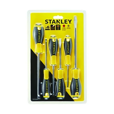 Image of STANLEY STHT0 60209 Essential Screwdriver Set Yellow (6 Piece)