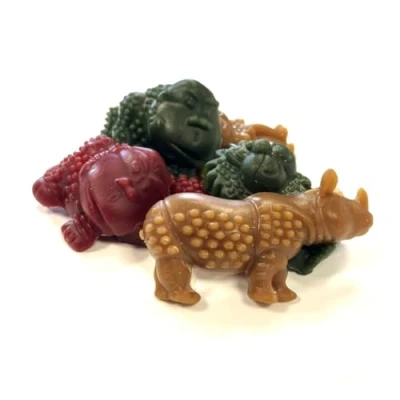 Image of Small Jungle Animals x 25 Vegetarian Dog Treats Chews 100% Meat Free Natural LOS