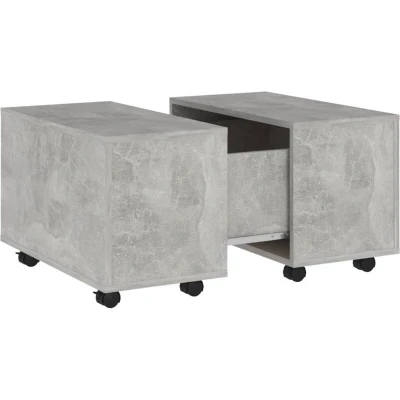 Image of vidaXL Coffee Table Concrete Grey 60x60x38 cm Engineered Wood