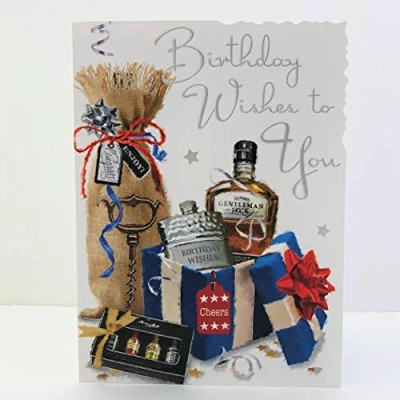 Image of Jonny Javelin Male Birthday Wishes to You Card Whiskey Presents
