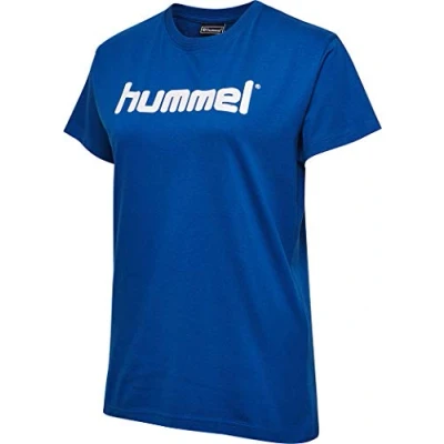 Image of hummel Women&#039;s GO Cotton Logo T Shirts True Blue