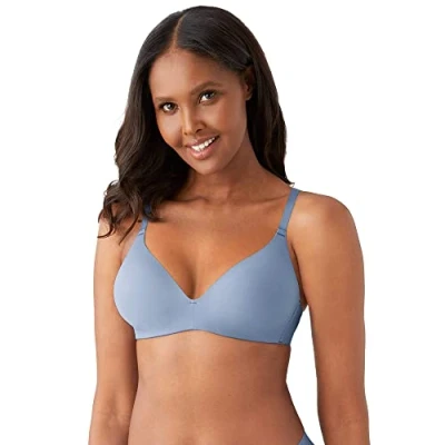 Image of Wacoal Women&#039;s Comfort First Wirefree T Shirt Bra, Opaque, Country Blue, 34D