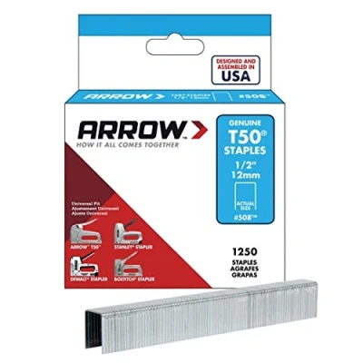 Image of Arrow T50 Staples 12mm 1/2&#039;&#039; 1250pk