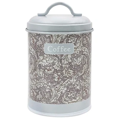 Image of The Leonardo Collection Bachelors Button Design Coffee Metal Canister Tin