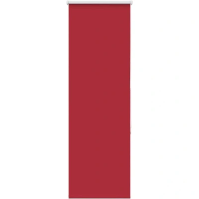 Image of vidaXL Roller Blind Blackout Red 40x175 cm Fabric Width 35.7 Polyester