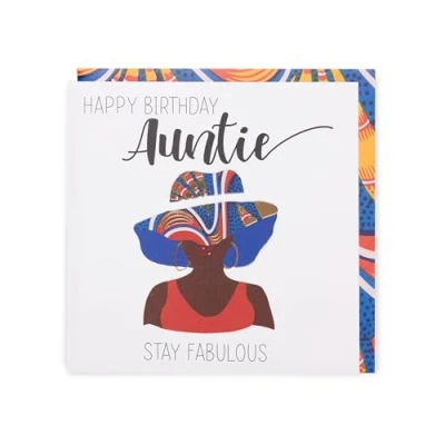 Image of Kindred X Afrotouch Happy Birthday Auntie Card