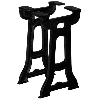 Image of vidaXL Bench Legs 2 pcs Y Frame Cast Iron