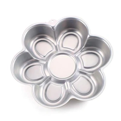 Image of Aluminum Cake Mold 3D Flower Shape Baking Pan DIY Birthday Mould Kitchen Supplies