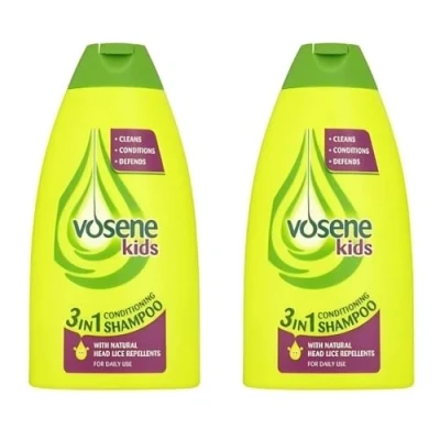 Image of Vosene Kids 3in1 Conditioning Shampoo with Head Lice Repellent (250ml) Pack of 2 by