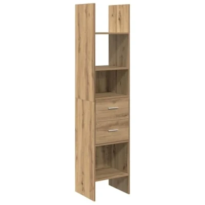 Image of Book Cabinet Artisan oak 40 x 35 180 cm Engineered wood Vidaxl
