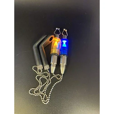 Image of Light up Chain Bite Indicator, Alarm, Bobbin Swingers, Hangers, Weight Adjustable (2 Colours)