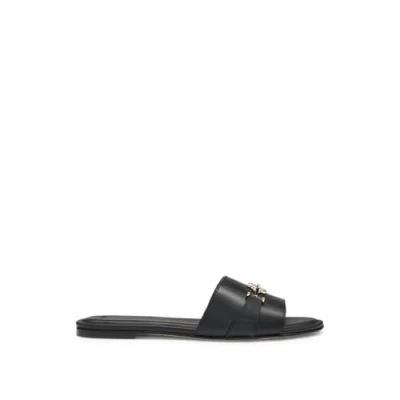 Image of BOSS Emberlyn Mules, Women&#039;s, Size: 6, Black Leather