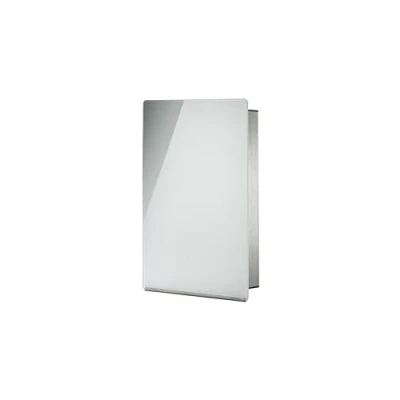 Image of blomus Key Box/Glass Magnet Board, Metal, White, H 30 cm, B 20 L 5 cm