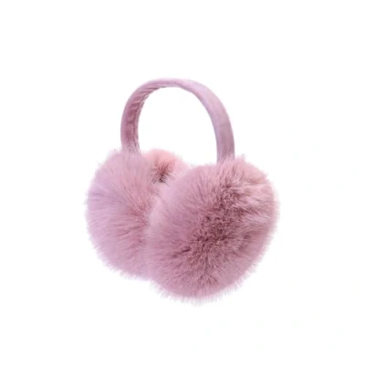Image of ARG Womens Girls Winter Fashion Faux Fur EarMuffs Ear Warmers (Pink)