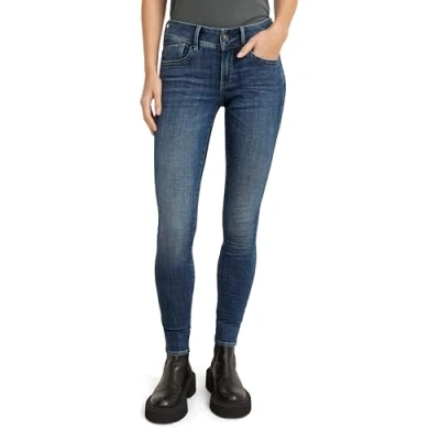 Image of G Star Women&#039;s Lynn Mid Super Skinny Jeans, blue (faded D15266 9136 A889), 26W / 32L