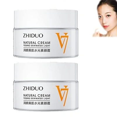 Image of Zhiduo Natural Cream Young Skin Water Light, V7 toning light moisturizing tone up cream, v7, Face for All Type Moisturizer (2PCS)