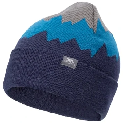 Image of Trespass Men&#039;s Cobbler Male Hat Earmuffs, Storm Grey/Bondi Blue/Navy (Multicolor), One Size