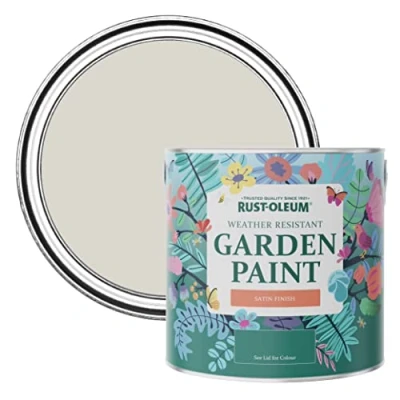 Image of Rust Oleum Brown Mould Resistant Garden Paint In Satin Finish Mocha 2.5L