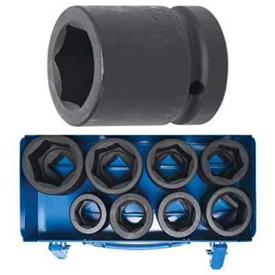 Image of BGS 5245 Impact Socket Set, Hexagon 25 mm (1&quot;) Drive 27 50 8 pcs.