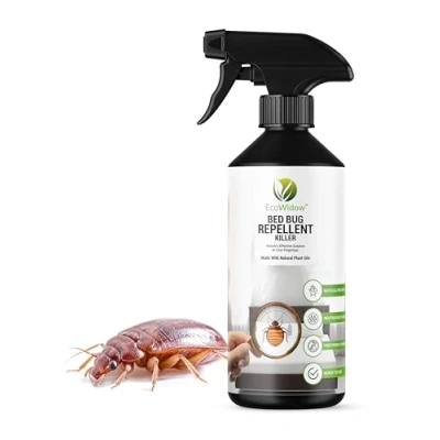 Image of EcoWidow Natural Bed Bug Killer &amp; Repellent Spray, 500ml Effective Home Mattress Treatment, Vegan Friendly, Eco Non Toxic Formula for Safe Indoor Use