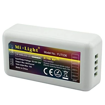 Image of LIGHTEU, Milight Miboxer 2.4GHz LED Single color Controller WiFi Remote Control Brightness Dimmable, fut036