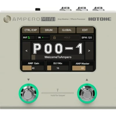 Image of HOTONE Ampero Mini MP50VN Guitar Multi Effects Processor Touch Screen Modeling IR Cabinets