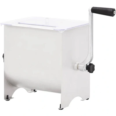 Image of vidaXL Manual Meat Mixer Large Capacity, Stainless Steel Construction, Ideal for Home and Professional Use