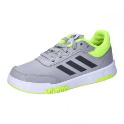 Image of adidas Tensaur Sport Training Lace Shoes Running, Grey Two/Grey Five/Lucid Lemon, 5 UK Child