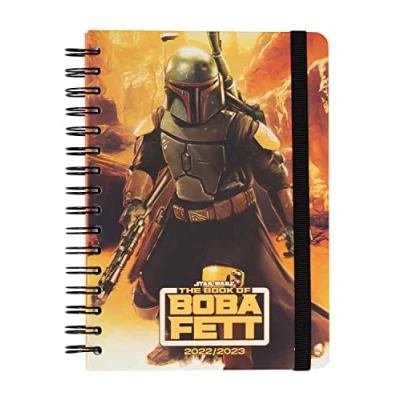 Image of Grupo Erik: Official The Book Of Boba Fett Diary 2022 2023 Back To School 12 Months Academic Week View A5 August July Mid Year With Stickers
