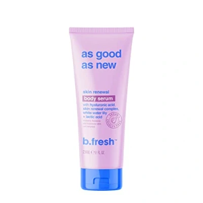 Image of b.fresh Daily Moisturizing Body Lotion for Skin Cell Renewal As Good New Serum Balance from Hyaluronic Acid, White Water Lily + Lactic Vegan &amp; Cruelty Free, 8 Fl Oz