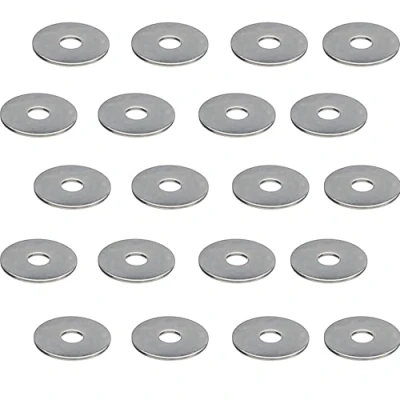 Image of M6 x 18mm Penny Repair Flat Washers Mudguard A2 Stainless Steel (Pack of 20)