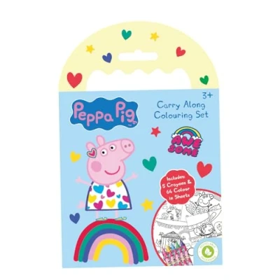 Image of Peppa Pig FAPEP027 Carry Along Colouring, Multicolor, 6 Piece Set