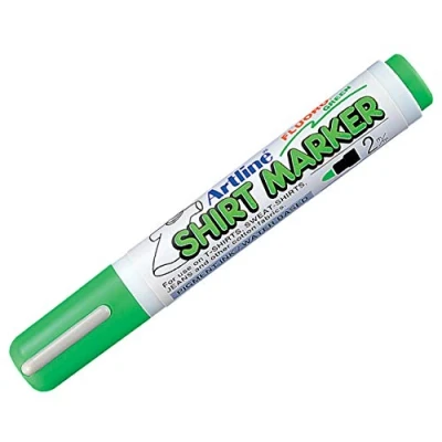 Image of Artline EKT T Shirt Marker Pen Fluoro Green