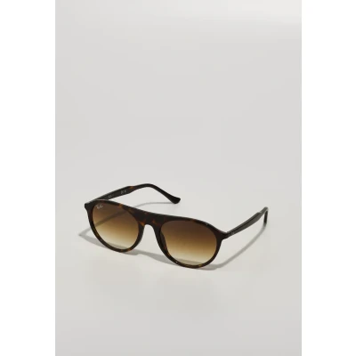 Image of Ray Ban Unisex RB2215 902/51 Sunglasses Acetate Turtle Brown Squared Normal Shaded