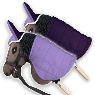 Image of SKIPPI Hobby Horse Blanket and Ear Bonnet Lilac Plum