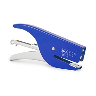 Image of Rapesco 1329 SP 10 Stapling Plier, 12 Sheet Capacity, Blue