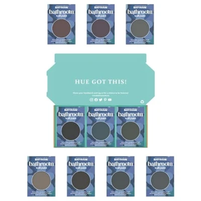 Image of Rust Oleum Bathroom Wall Paint in Matt Finish Moody Darks Tester Box