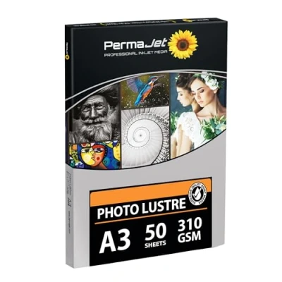 Image of Permajet Photo Lustre 310 Printing Paper A3 50 Sheets