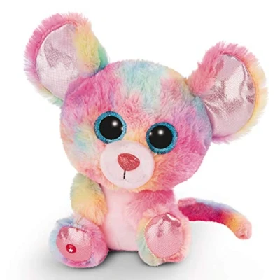 Image of Nici 45567 Glubschis Cuddly Toy Mouse Candypop 25cm, Pink