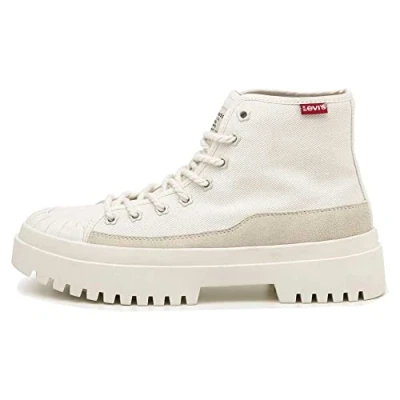 Image of Levi&#039;s Women&#039;s Patton S Sneakers, Off White, 4 UK