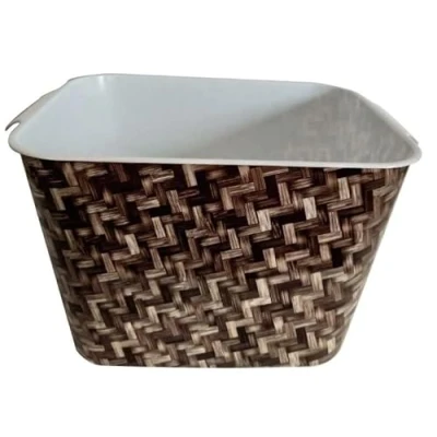 Image of Blue Canyon Plastic Storage Box Wood Effect Design
