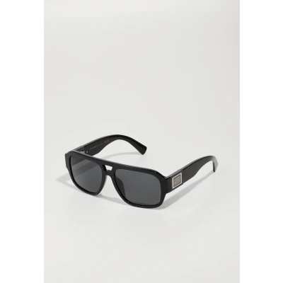 Image of Dolce &amp; Gabbana Man DG4506 501/87 Sunglasses Acetate Black Grey Pilot Normal