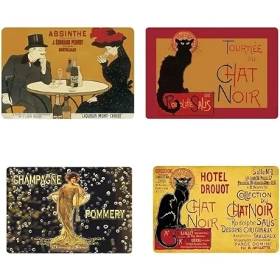 Image of udc Cartexpo Vintage Placemats, Set of 4, 42 x 29 cm