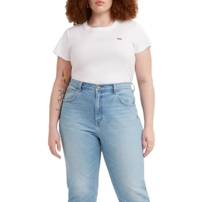 Image of Levi&#039;s Plus BABY TEE Basic Tshirt, Women&#039;s, Size: 26/28, White
