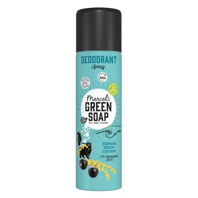 Image of Marcel&#039;s Green Soap Anti perspirant Deoderant Spray Mimosa &amp; Blackcurrant Aluminium and Microplastic Free 100% Vegan