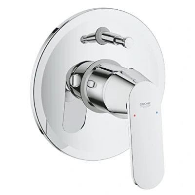 Image of GROHE Eurosmart Cosmopolitan Single Lever Bath Mixer A Wall Mounted Trim Set for Concealed Installation, Chrome 32879000