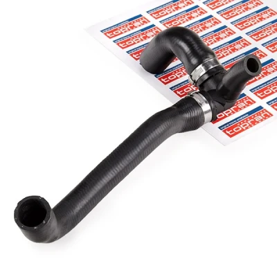 Image of 037121036 Radiator Hose TOPRAN 109 007 Rubber with fabric lining VOLKSWAGEN: GOLF 3, Passat B3/B4 Estate, Saloon, SEAT: Ibiza 2